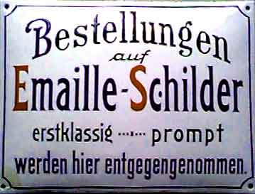 Originalschild um 1920, Zuckerguss 40 x 30 cm, superselten